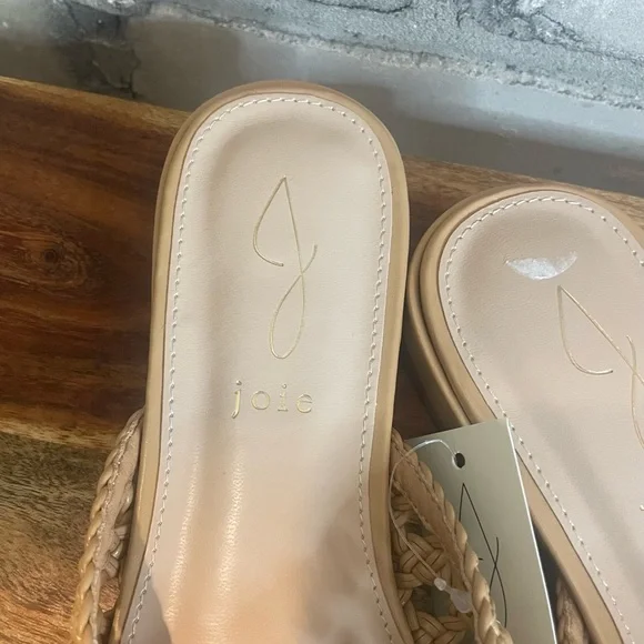 Joie, Behold Pointed Toe Woven Mules, Camel/Nude Sz 6.5 & 7.5, NWT - Picture 10 of 11